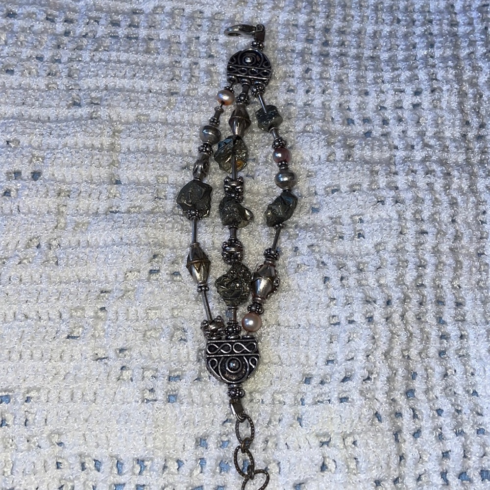 Lake Tahoe boutique silver charm bracelet